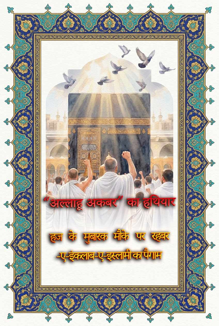 हज के मुबारक मौके पर रहबर-ए-इंकलाब-ए-इस्लामी का पैगाम: “अल्लाहू अकबर” का हथियार