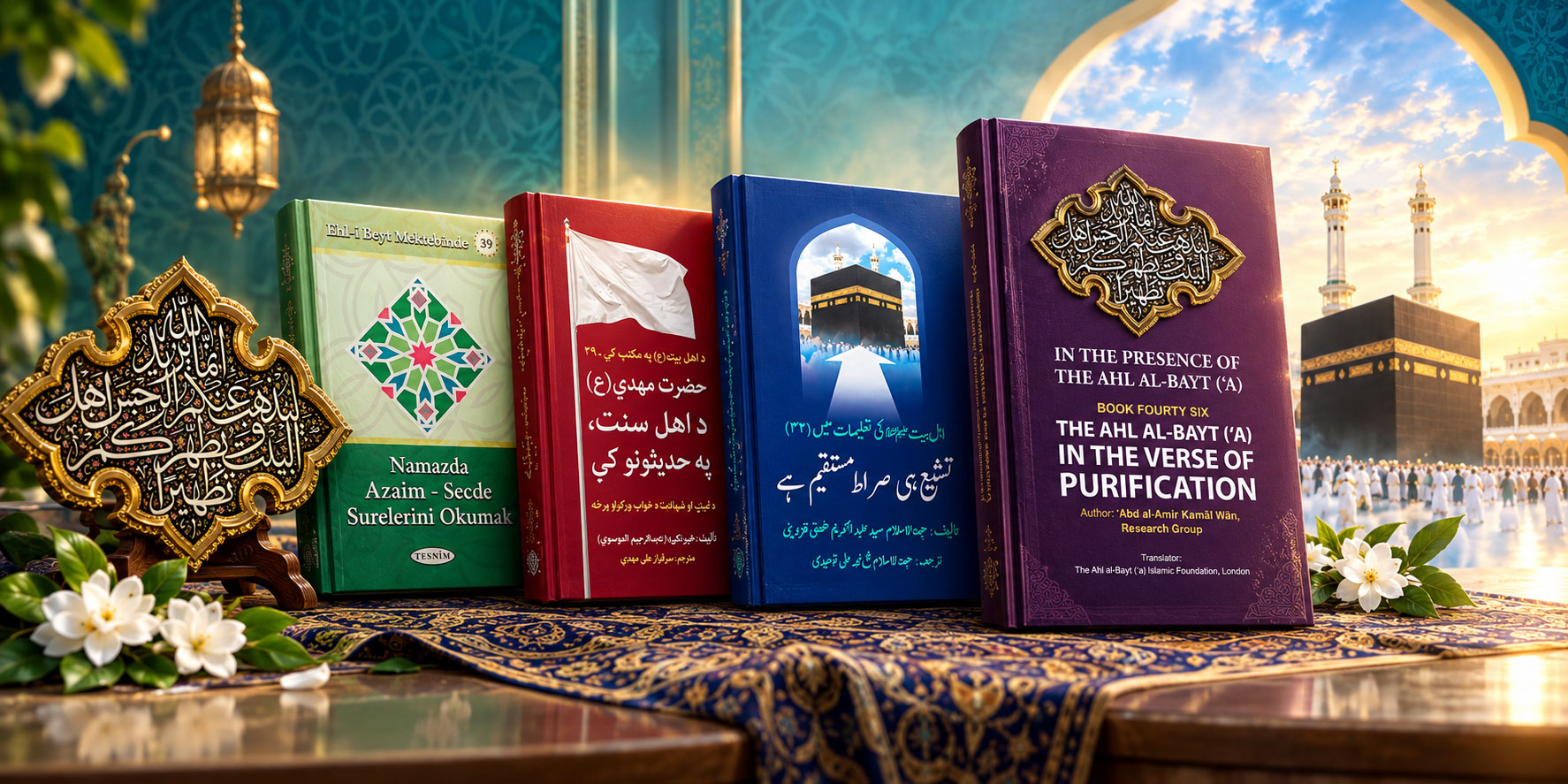 «فی رحاب اهل‌البیت(ع)»؛ مجموعه 46 جلدی پاسخ به پرسش‌ها و شبهات به 7 زبان تصویر برای اخبار