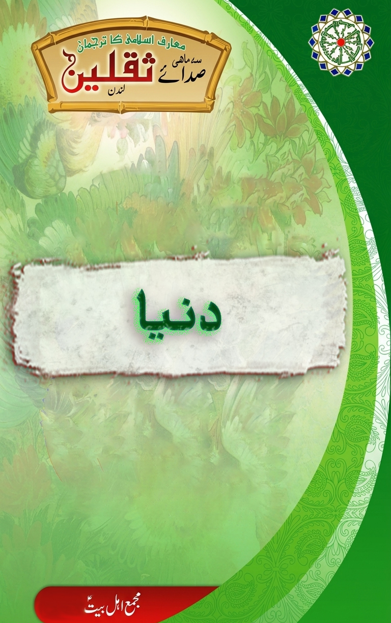 دنیا، دین دار کی نظر میں